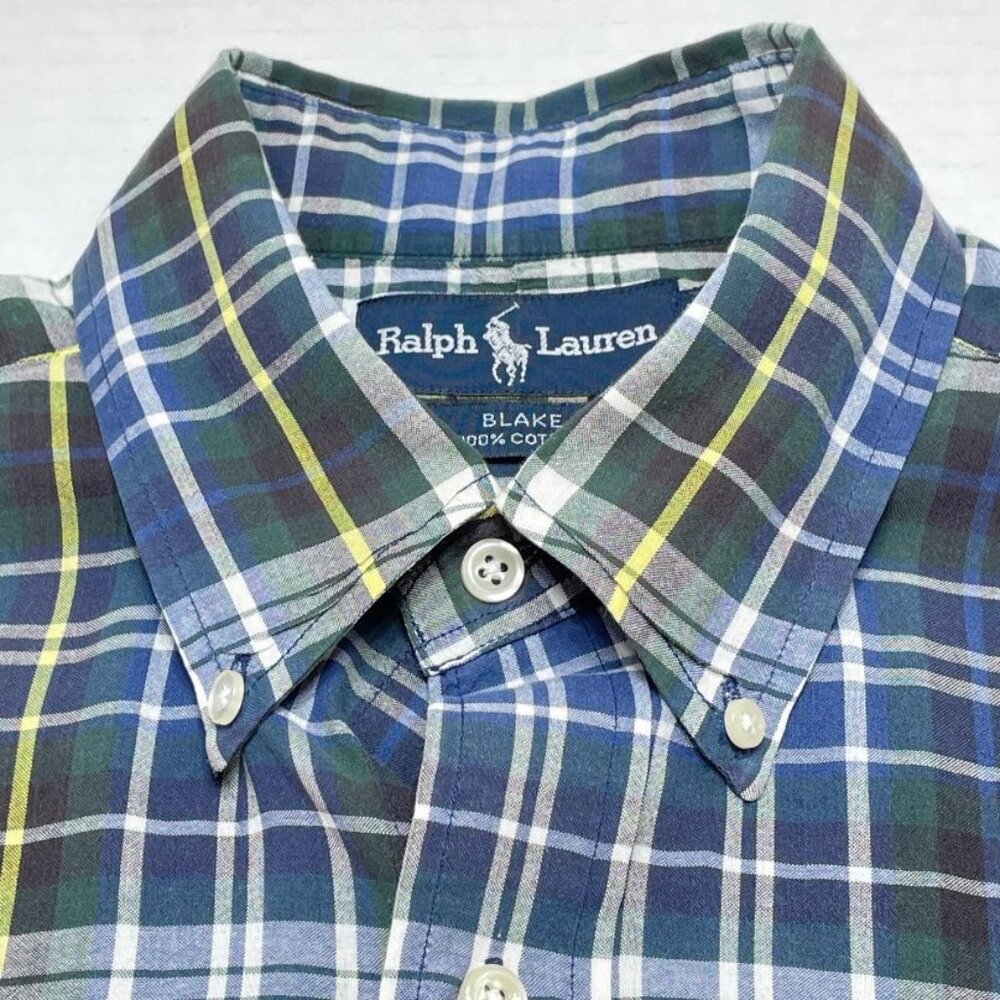 Polo Ralph Lauren "Blake" Men's Shirt - Multicolor Plaid - Size M - Flaws
